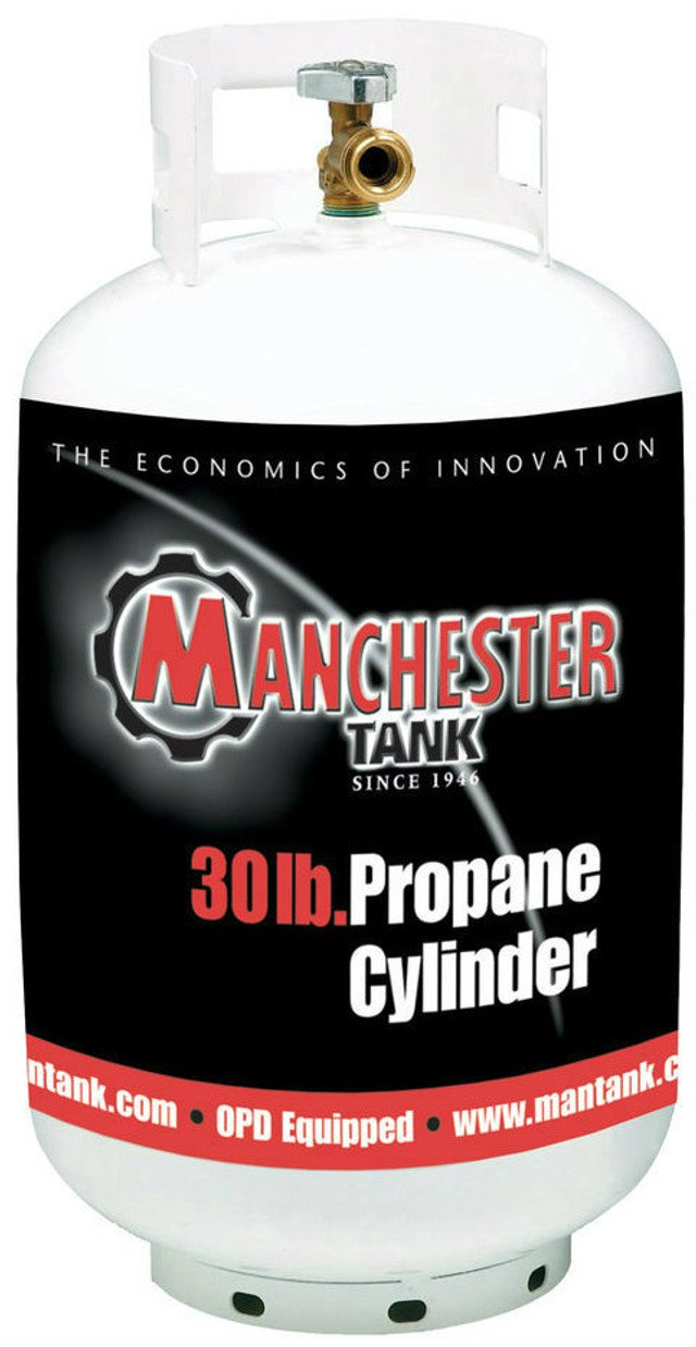 30 lbs (7 Gallon) Manchester Propane Tank without Gauge