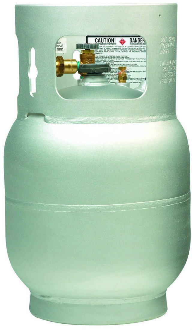 20 lbs (5 gallon) Aluminum Buffer Burnisher Cylinder with Fill valve