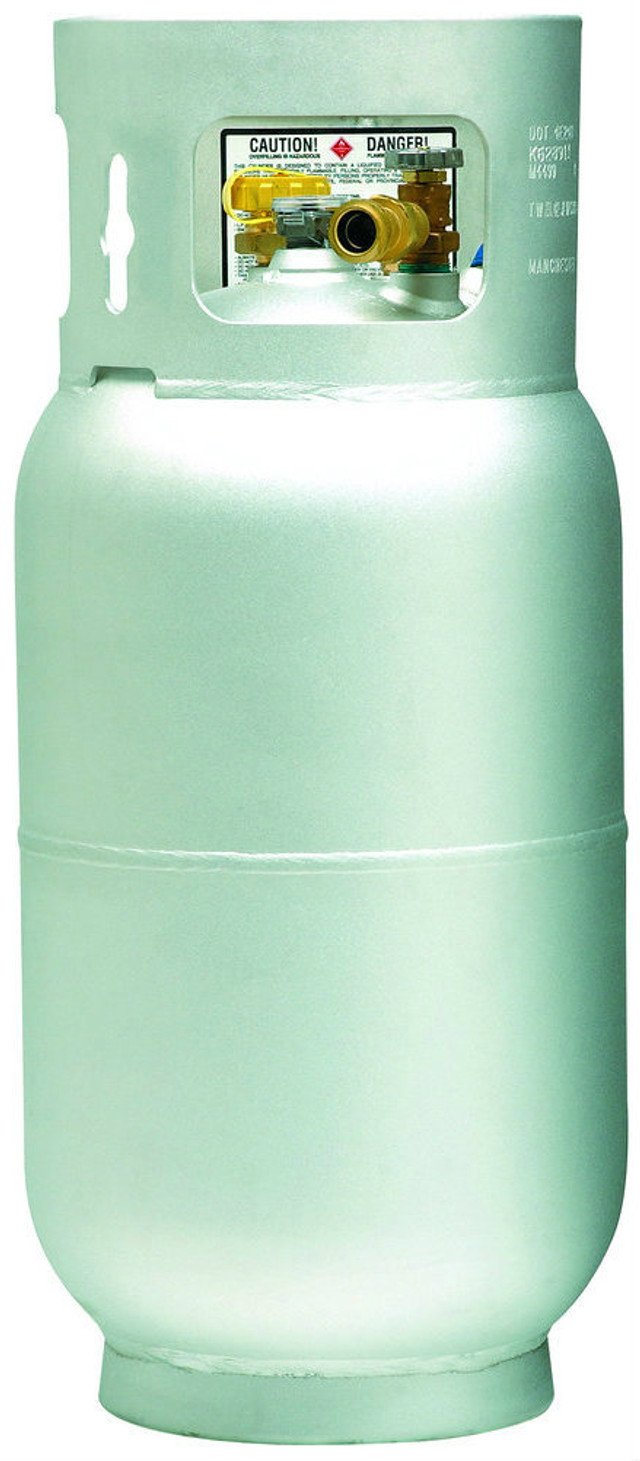 33.5 lbs (7.5 gallon) Manchester Aluminum Propane Forklift Cylinder with Fill Valve